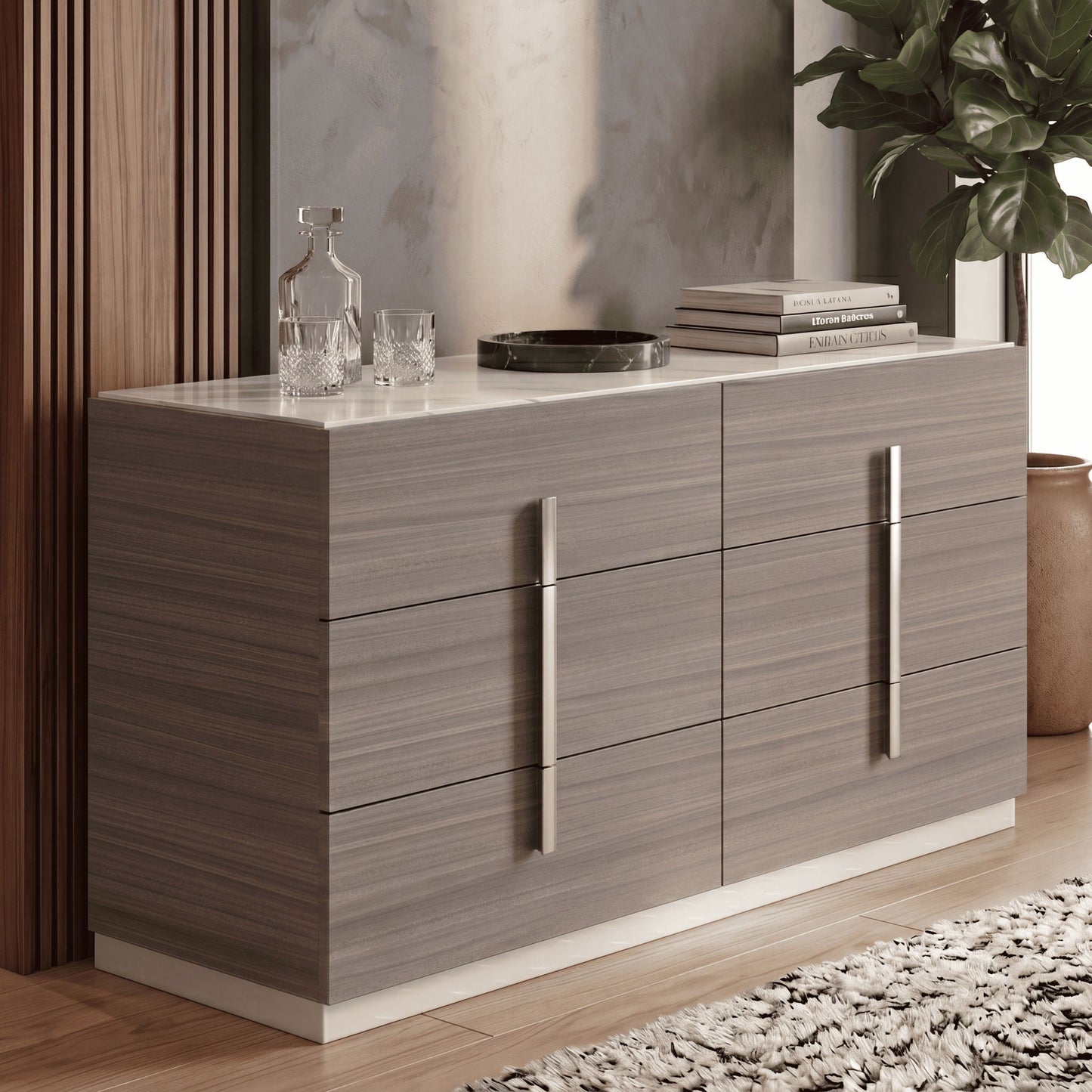 Altima - 6 Drawer Dresser (Mirror Not Included) - Gray