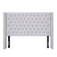 Transitional Upholstery Headboard With Tufted Buttons And Nailhead Trim