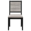 Dutchie - Upholstered Dining Side Chair (Set of 2) - Black