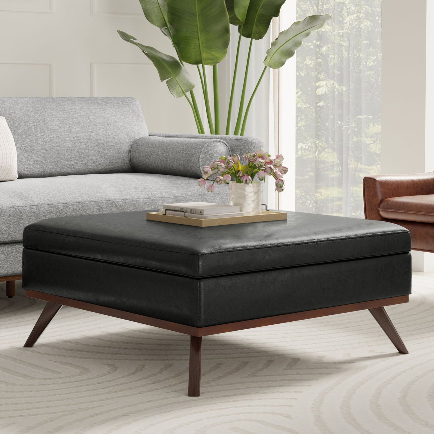 Owen - Multifunctional Square Coffee Table Storage Ottoman