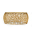 Modern Glam Mesh Coffee Table With Accents And - Gold
