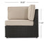 Santa Cruz - 8 Piece Outdoor Sectional Set - Dark Brown