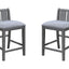 Graham - 3 Piece Small Space Counter Height Dining Table With Shelves And 2 Chairs (Set of 3)