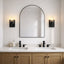 Zephyr - Single Light Sconce - Black / Clear