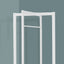 Coat Rack, Hall Tree, Free Standing, Hanging Bar, Entryway, For Contemporary & Modern - White