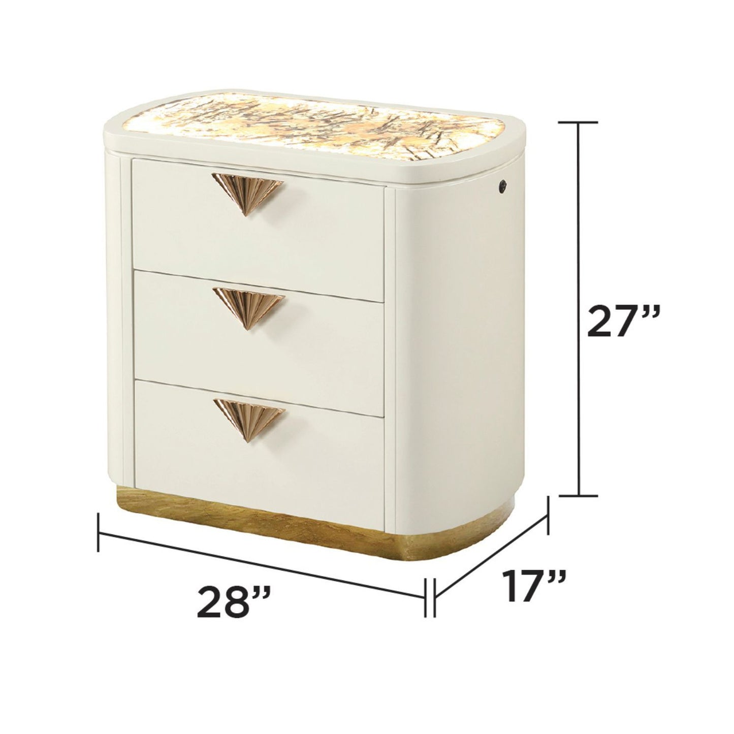 La Pierre - Modern Bedroom Set With Upholstered LED Bed