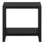 Accent Side Table, Narrow, Small, 2 Tier, Contemporary And Modern