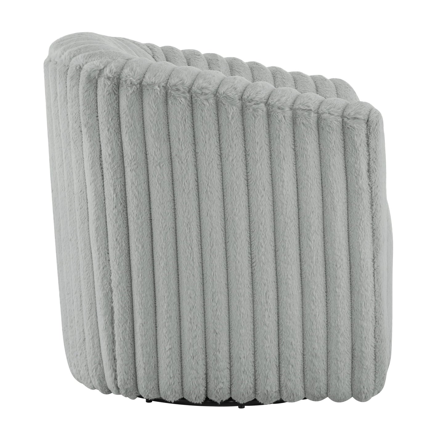 Alexa - Barrel Swivel Chair - Gray