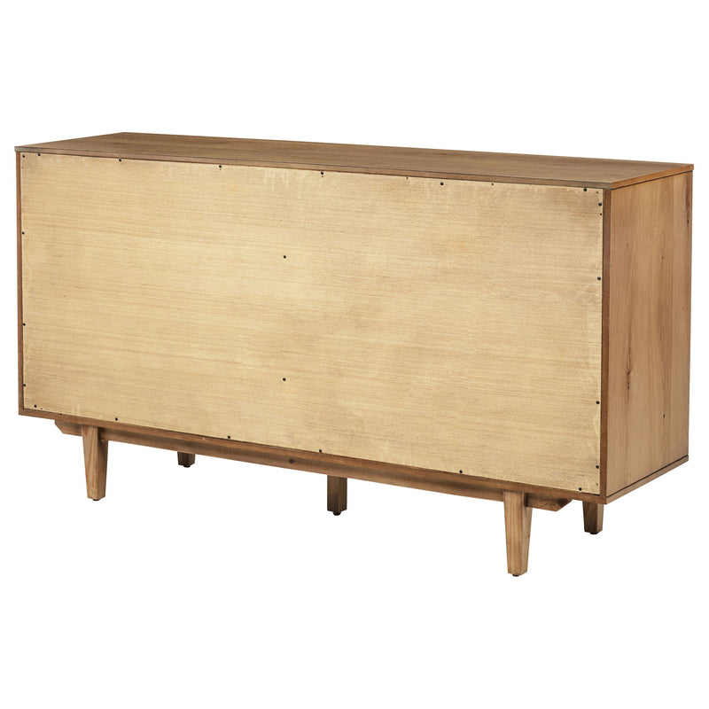 4 Door Sideboard With Dual Drawers - Natural