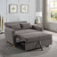 Justine - Convertible Sleeper Loveseat - Brown