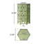 Galore - Side Table With Sunburst Cut Out Design