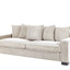 Luxe Sofa With 5 Matching Toss Pillows, Sleek Design, Spacious And Comfortable 3 Seater Couch