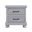 2 Drawer Nightstand With USB Charging Station