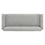 Modern Loveseat Sofa, 2 Seater With Square Arms For Living Room