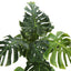 55" Tall, Artificial Plant, Monstera Tree, Indoor, Faux, Fake, Floor, Greenery, Potted, Real Touch, Decorative - Green / Black