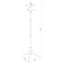 Coat Rack With Post Traditional Entryway Organizer With 6 Hooks - Brown