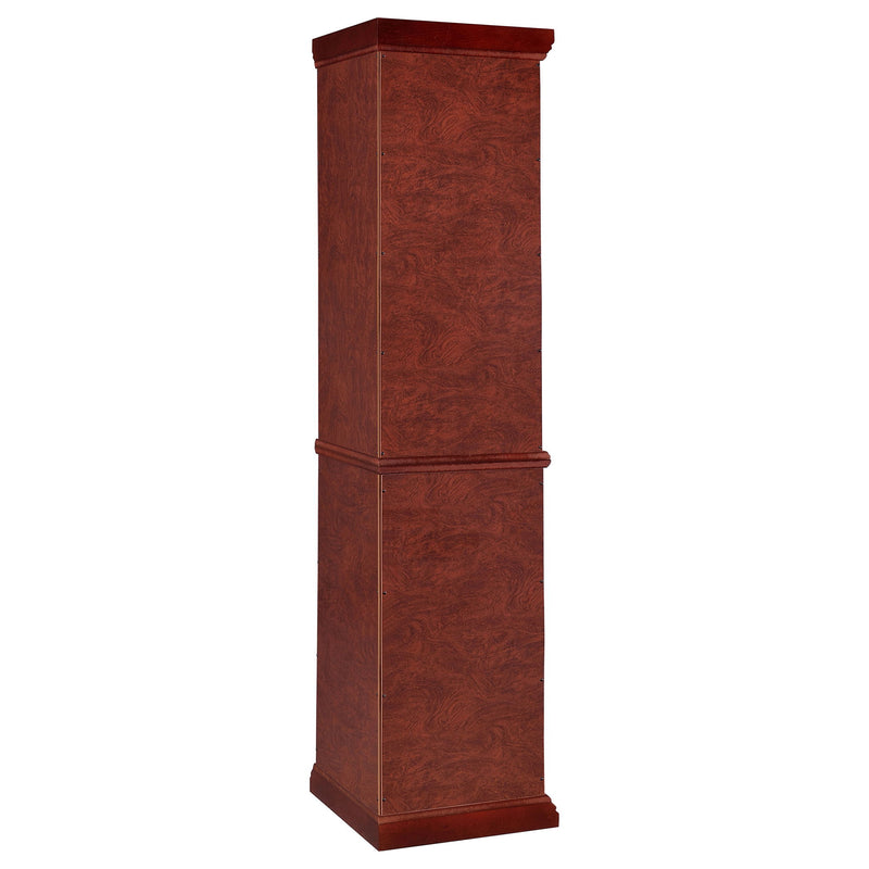 Jacob - 6 Shelf Curio Display Cabinet - Red / Brown