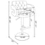 Adjustable Bar Stool With Upholstery