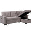 Nathan - Reversible Sleeper Sectional Sofa With Storage Chaise, USB Charging Ports And Pocket