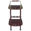 2 Shelf Serving Cart - Brown