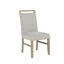 Vanilla - Real Marble Dining Table And Chair Set With Upholstery - Beige / Natural
