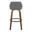 Daniella - Contemporary Fixed Height, Barstool & Swivel And Round Footrest (Set of 2)