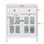 Bathroom Vanity With Ceramic Sink, Adjustable Shelf & Tip Out Tray
