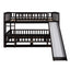 Low Bunk Bed With Slide, Fence And Ladder