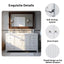 Bathroom Vanity With Separate Sink, Soft Close Doors And 4 Drawers