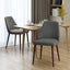 Modern Dining Chair With Iron Legs And Wood Finish