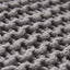 Chabani - Indoor Modern Knitted Fabric Cube Pouf Ottoman - Light Gray