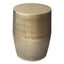 Johnsen - Cross Hatch Pattern Accent Table - Antique Gold