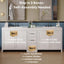 Double Sink Bathroom Vanity With Quartz Countertop