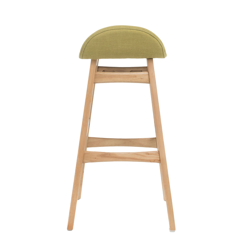 Contemporary Bar Stool With Stylish Seat And Small Backrest