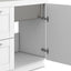 Shaker - Modern Wide Laundry Cabinet With Faucet And Sink - White