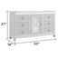 Abigale - 6 Drawer Dresser With LED (Includes Dresser Only, Mirror Not Included) - White