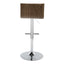 Mason - Contemporary Adjustable Barstool & Swivel With Straight T Footrest (Set of 2)