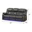 Challenger - LED Power Recliner Sofa