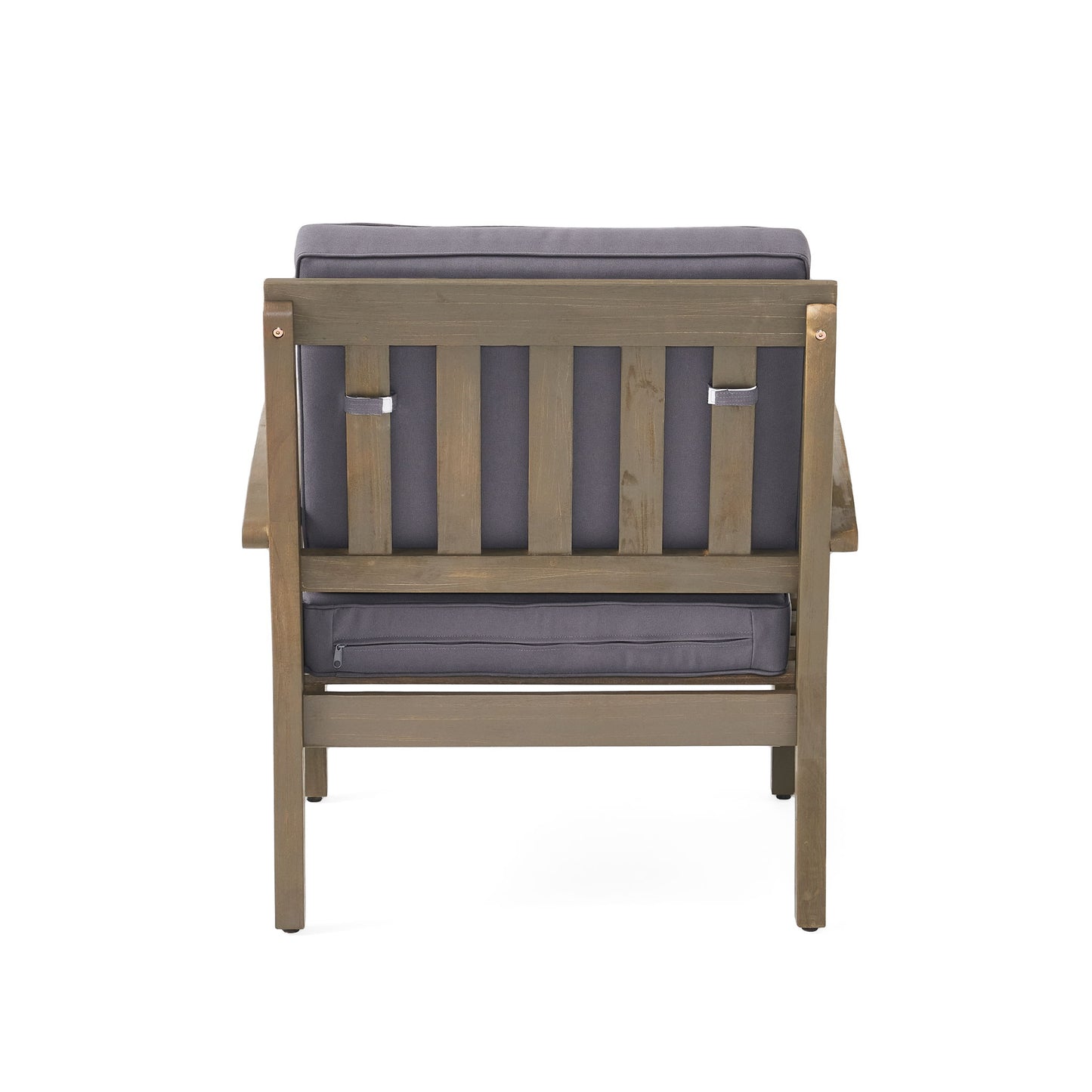 Peyton Club Chair Outdoor Seating Acacia Wood 32.25 X 28.00 X 31.25"