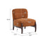 Modern Boucle Lounge Chair With Solid Wood Fram