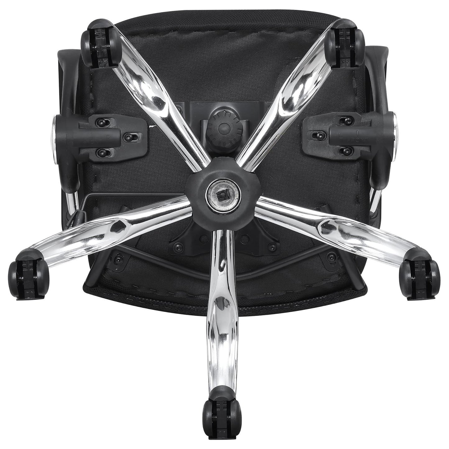 Swivel Office Chair With Base Adjustable Height - Black