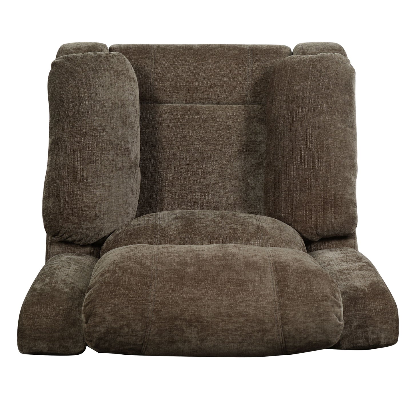 Upholstered Manual Recliner Chair With 3 Adjustable Backrest Positions