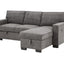 Estelle - Fabric Reversible Sleeper Sectional With Storage Chaise Drop-Down Table 2 Cup Holders And 2 USB Ports