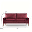 Upholstered Loveseat Sofa, 2 Seater Couch For Living Room Apartment