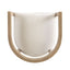 Modern Rubberwood Counter Stool Set With Upholstered Seats