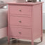 Dove Tailed Drawers 3 Drawer Nightstand