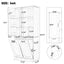 Freestanding Tall Storage Cabinet With 2 Tilt Out Hampers