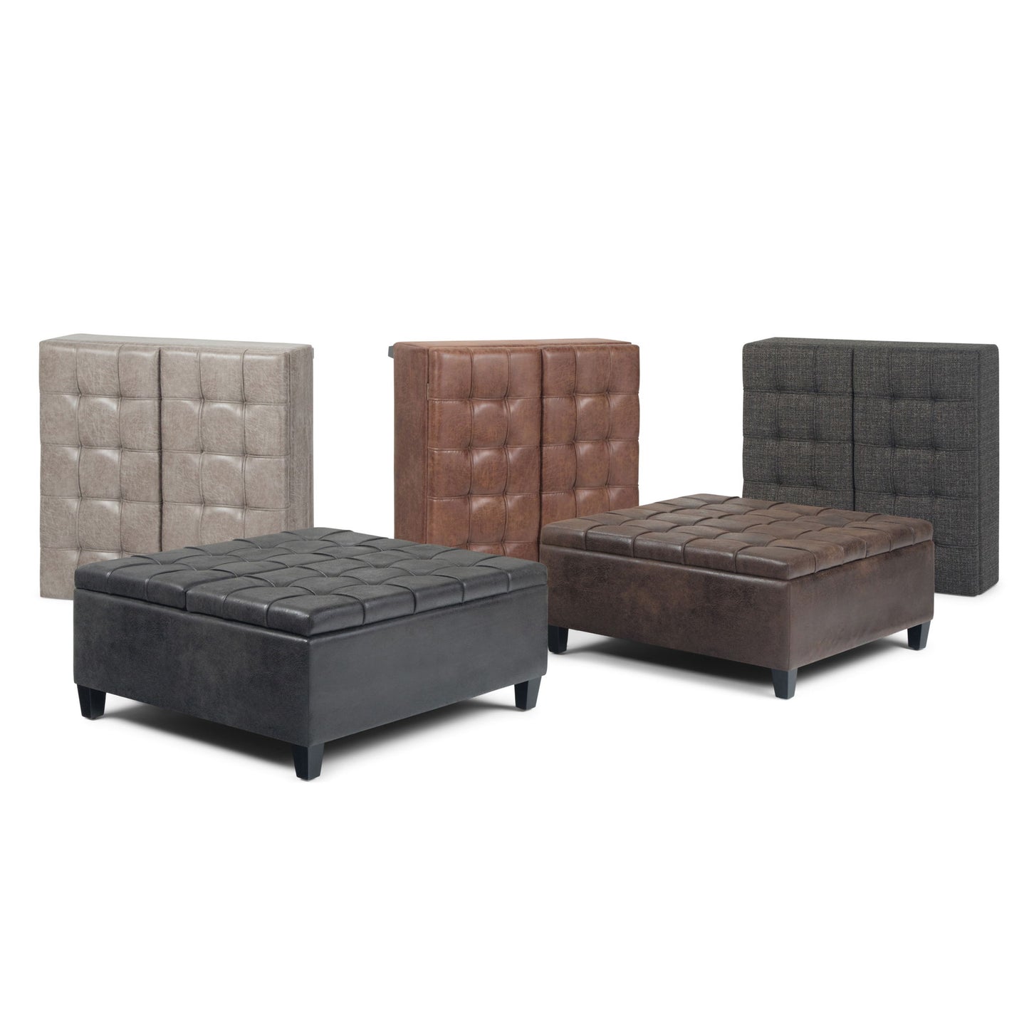 Harrison - Upholstered Coffee Table Storage Ottoman