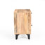 Solid Wood Vintage Nightstand With Handcrafted Detailing - Natural