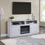 Terra - TV Stand Console With Fireplace - White Walnut